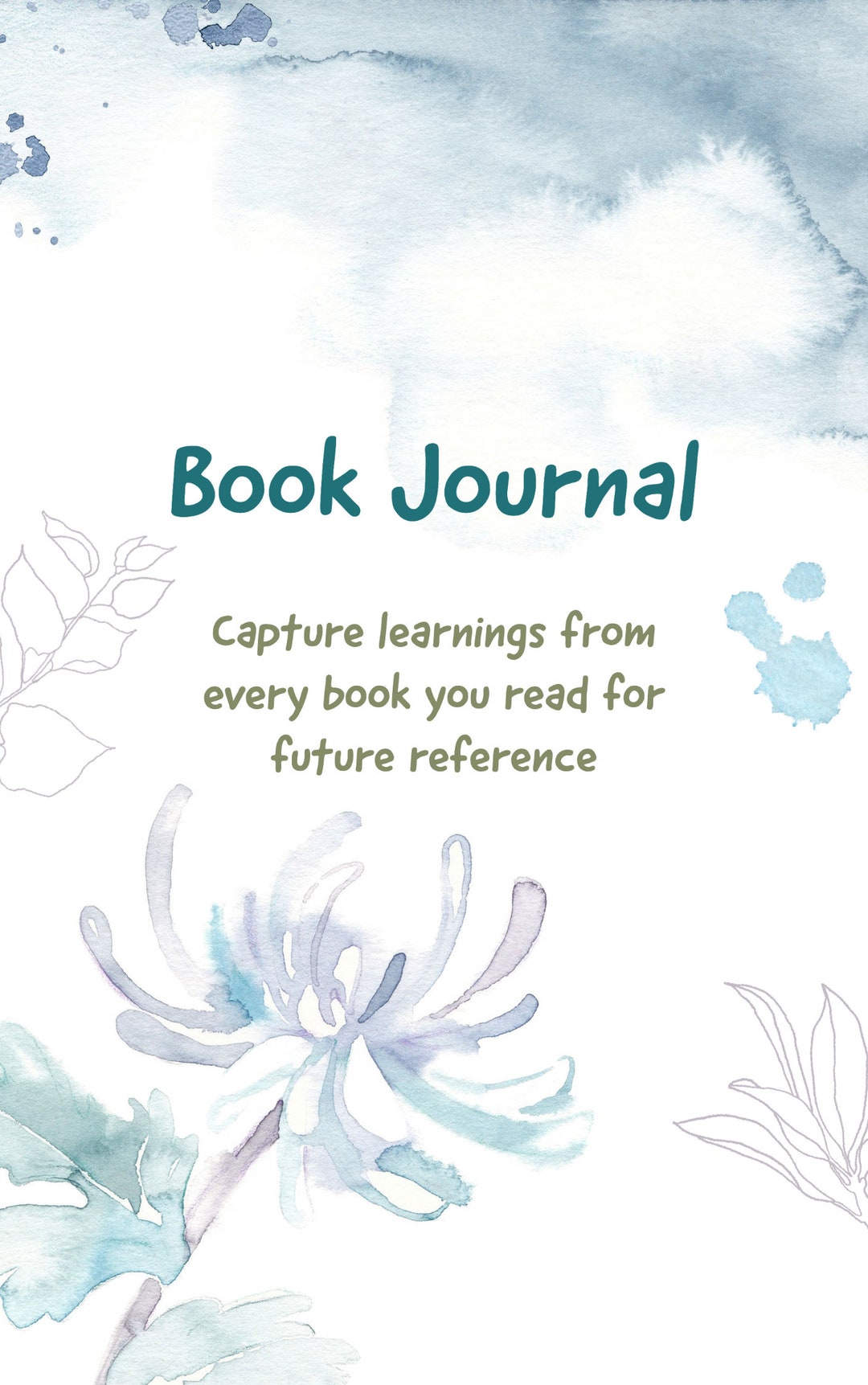 Print Journal for 12 Books Print and Use Directly 12 Books a Year