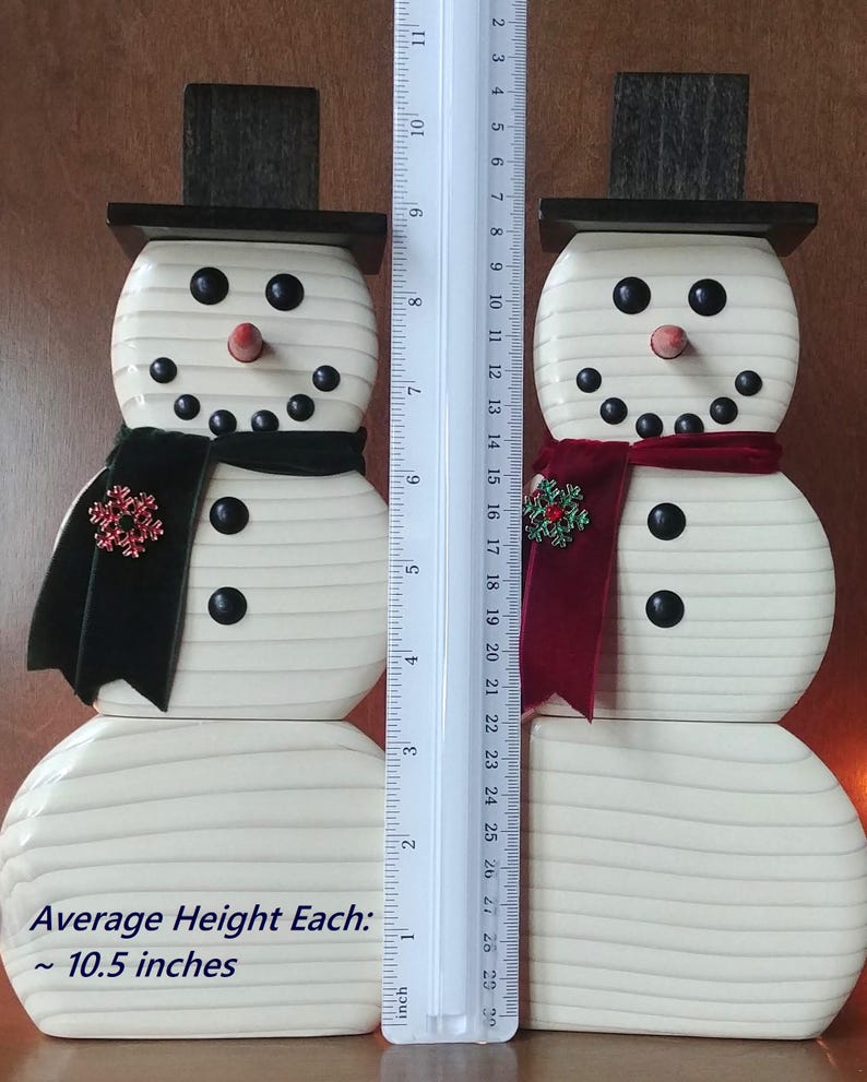 Wooden Snowman Holiday Decor - Minerd Design *LIMITED EDITION* - Etsy