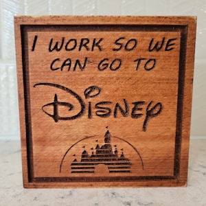 Wooden Disney Desk Sign