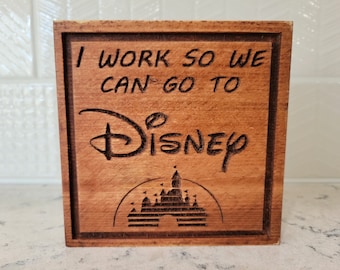 Wooden Disney Desk Sign