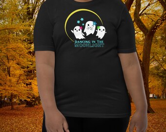 Youth Halloween T-Shirt: Cute Ghosts, October Spooky Season