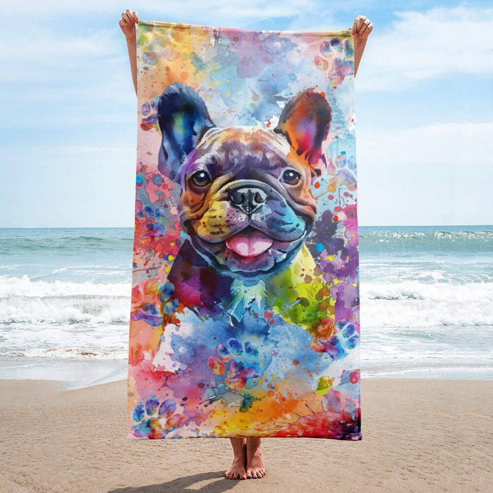 Bulldog beach towel deals