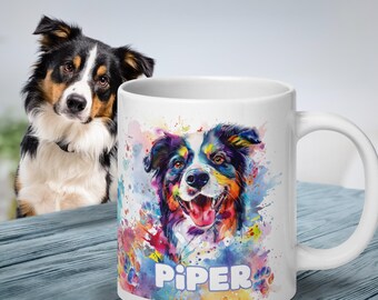 Border Collie Dog Personalized Mug