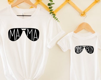 Mama Shirt, Mamas Boy Shirt, Mama and Baby Matching Shirt, Mom and Son Shirts, Mommy and Me Shirts, Mommy and Me Outfits, Mothers Day Shirt