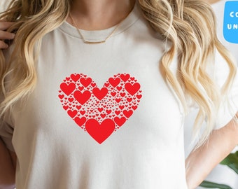 Valentine's Day Shirt, Red Heart T-Shirt, Love Tee