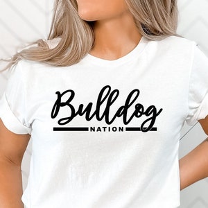 Team Mascot Shirt, Bulldogs Team Shirt, Personalized Spirit Shirt, Bulldogs School Shirt, Bulldogs School Spirit, School Mascot Pride Shirt