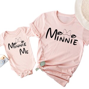 Cute Disney Matching Shirt  , Minnie and Minnie Me