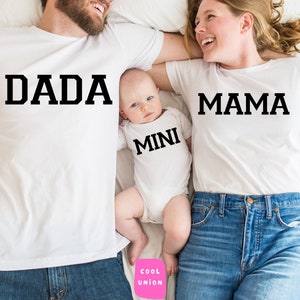 Dada Mama Mini  Shirts,  Family Matching Shirt
