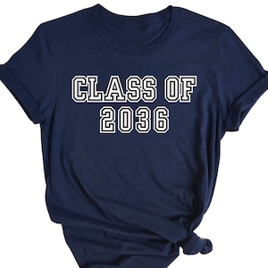 Class of 2036 Shirt, Grow With Me, Growing Up Shirt, Graduation Gift, 2036 Shirt, First Day of School, Class of 2036, Class Of 2036 Tee