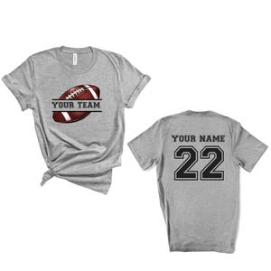 Personalized Double Sided Football Team Shirt,Custom Team Name Number Shirt,Customized Football Jersey Shirt,Make Your Own Men Replica Shirt
