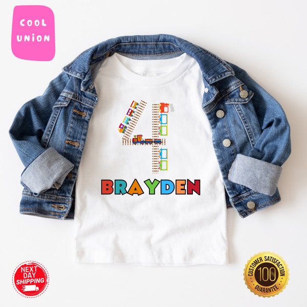 Personalized Train Birthday Shirt