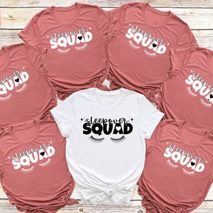 Sleepover Squad Shirts , Birthday Slumber Pajamas