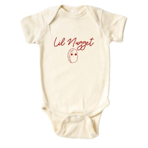 Lil Nugget Baby Bodysuit , Cute Funny Baby Bodysuit , Baby Shower Gift , Baby Announcement Bodysuit