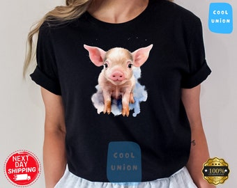 Cute Pigs Shirt, Pig Shirt, Graphic tees for women, Animal Lover Shirt, Pig Gifts Shirts, Animal t shirt, Pig gifts shirt, Graphic Tees