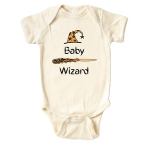 Baby Wizard Baby Bodysuit , Cute Baby Bodysuit , Custom T Shirt , Baby Shower Gift