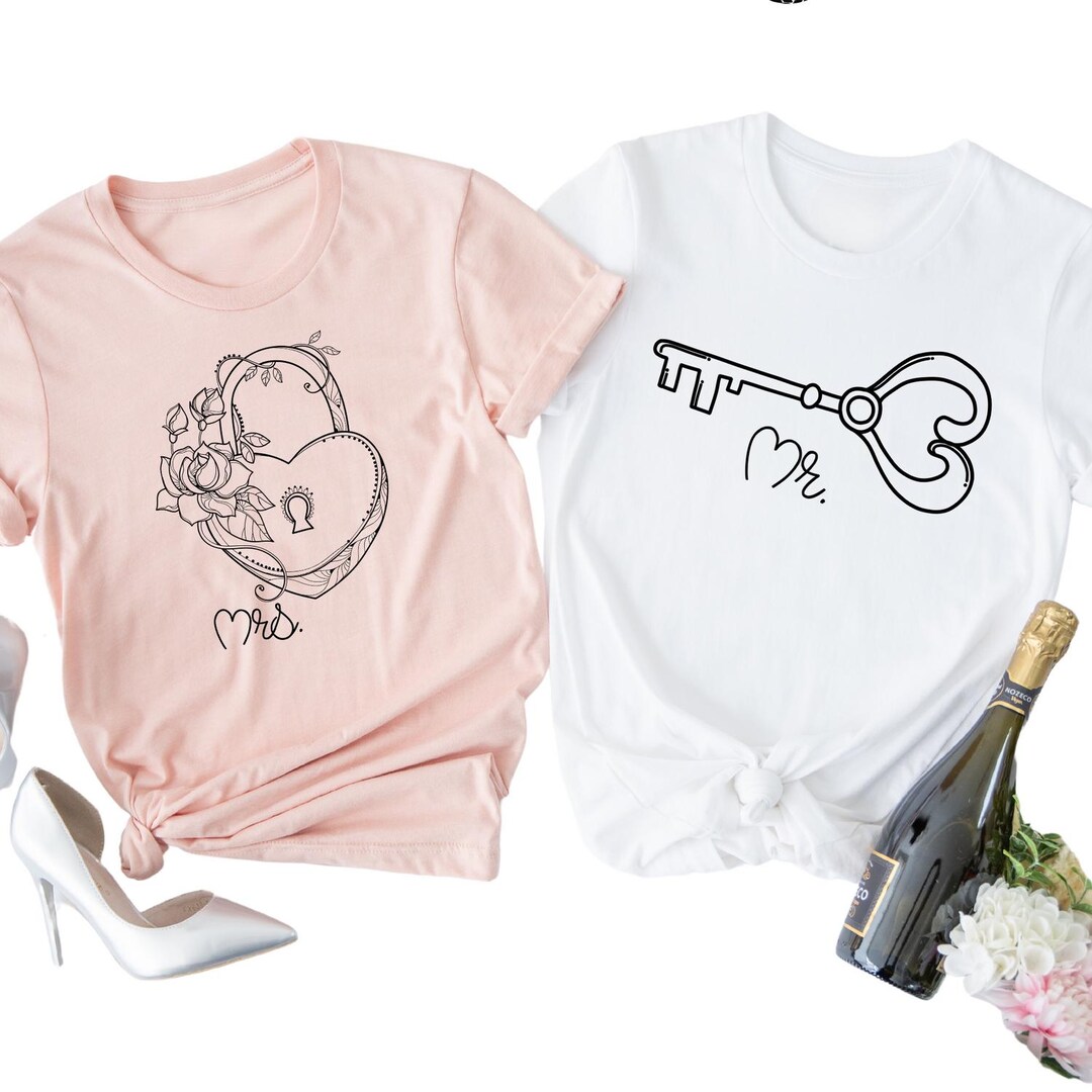 Lock and Key Couple Shirt,his & Hers, Matching Shirts, Wedding Gift ...
