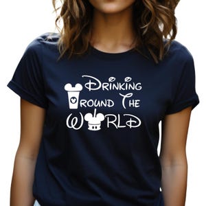Around the World T-Shirt , Funny World Traveler Short Sleeve Graphic Tee, Family Trip Shirt