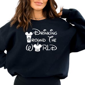 Around the World Sweatshirt , Around the World T-Shirt Unisex Funny Graphic Tee for Travelers Family Trip Apparel