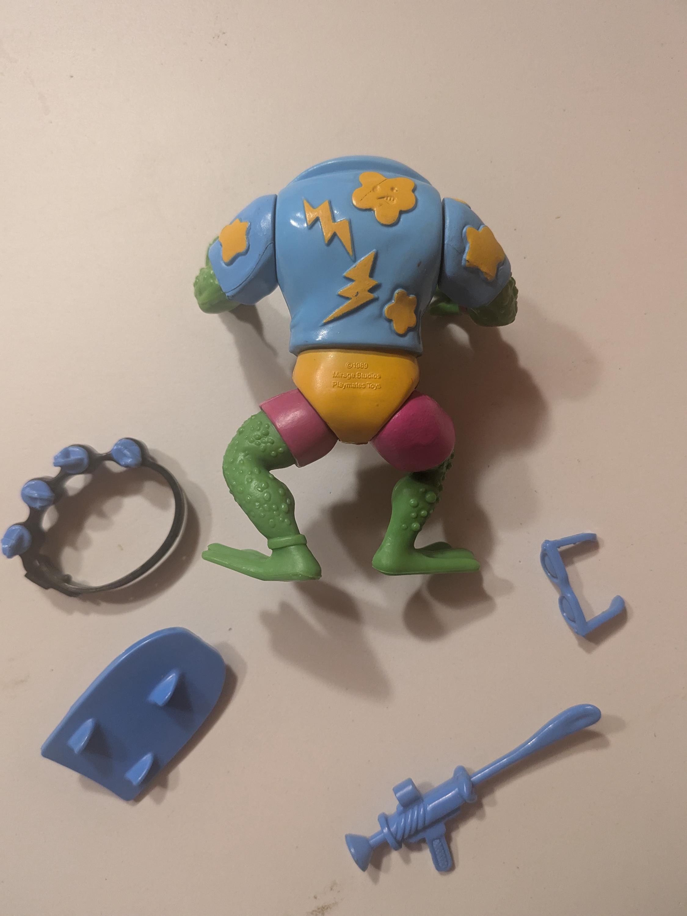 1989 Genghis Frog Teenage Mutant Ninja Turtle Action Figure Loose
