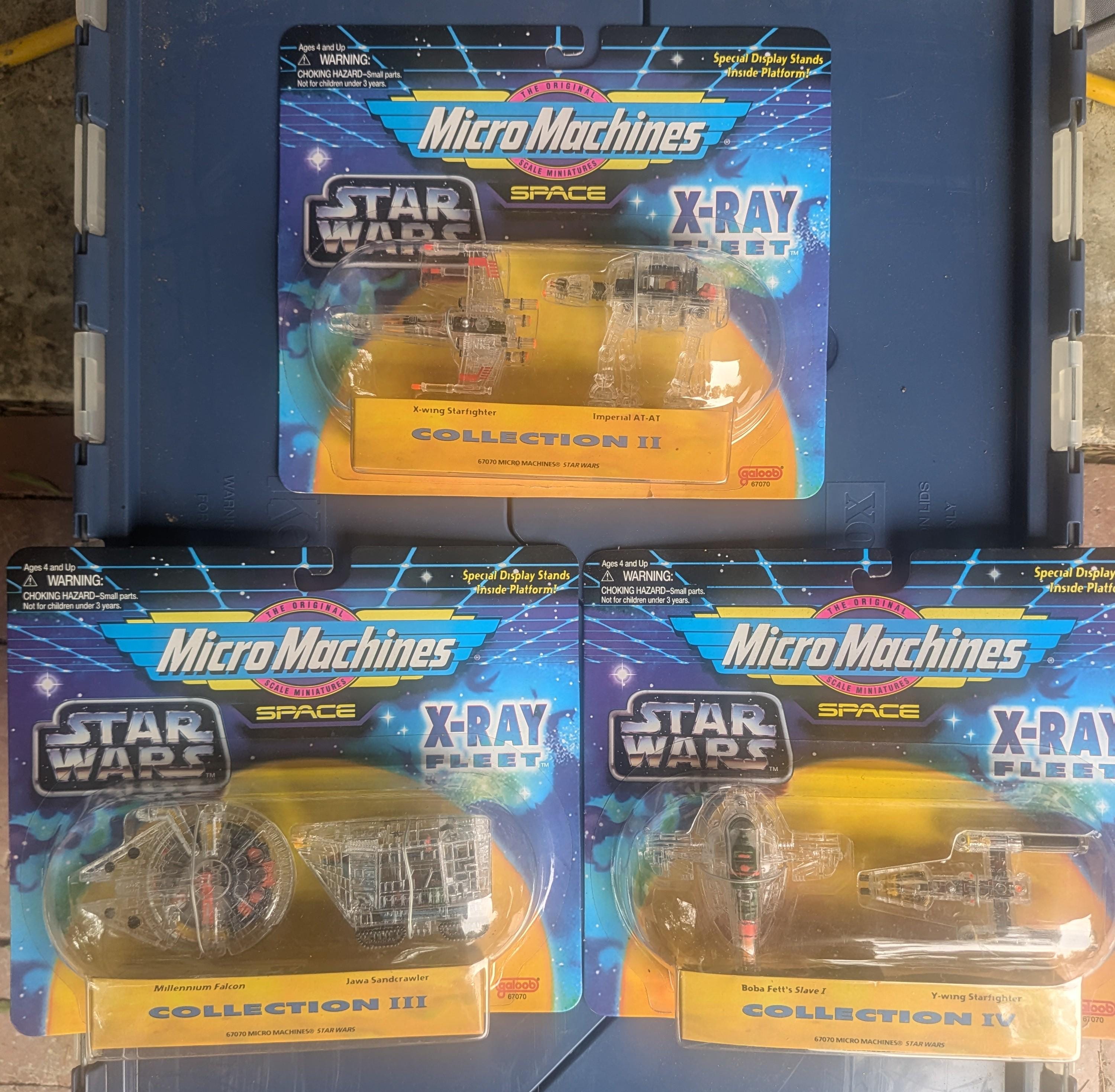 Star Wars Micro Machines X-ray Fleet Collection 1 - 4 Complete NIB
