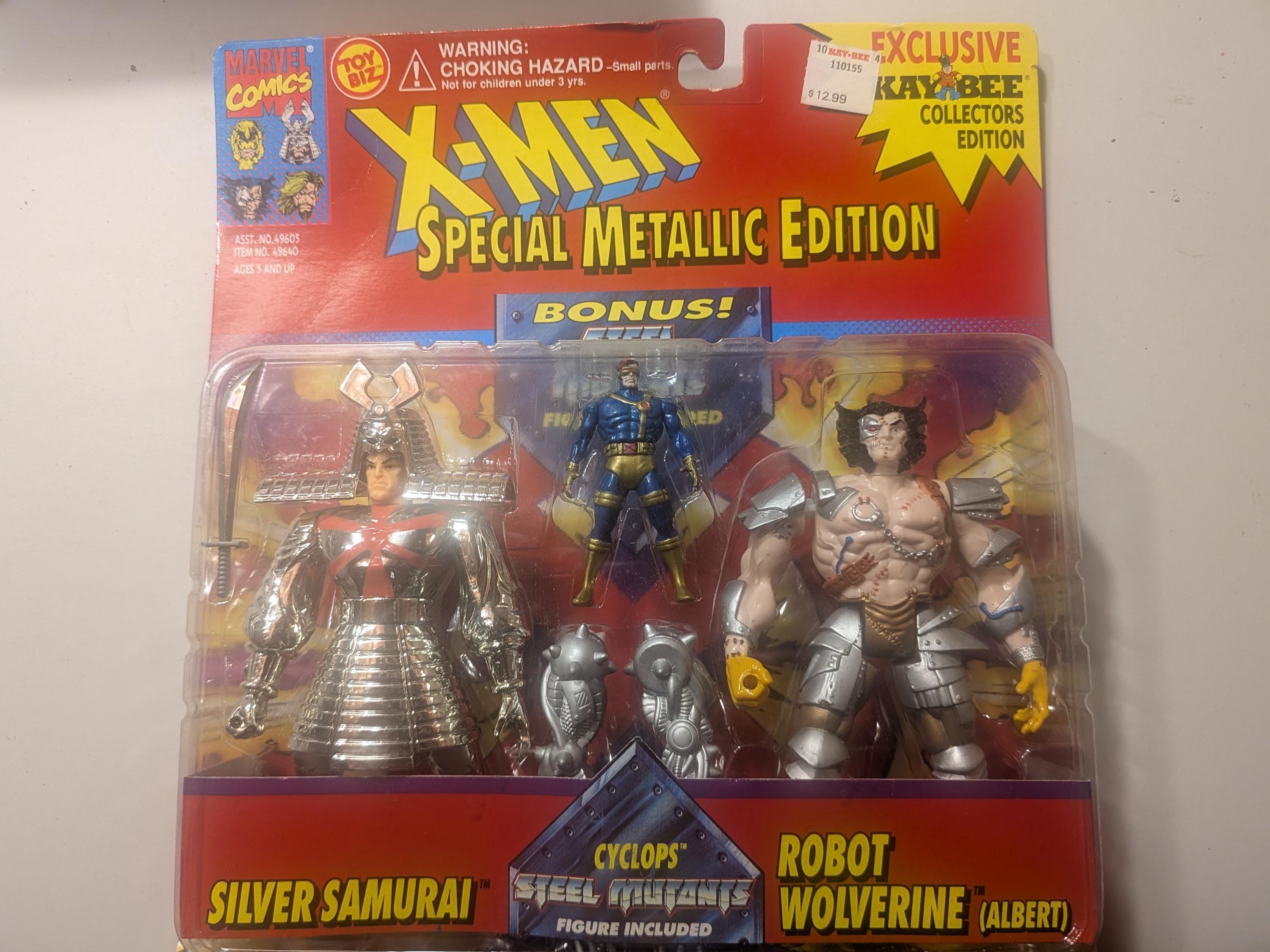 X-Men Steel Mutants E.T. MASK フィギュアセット Toy Biz Marvel Die Cast X-men Figure Lot Steel Mutants