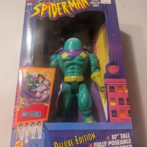 NIB 10 inch Mysterio poseable action figure 90s toy biz vintage toy.