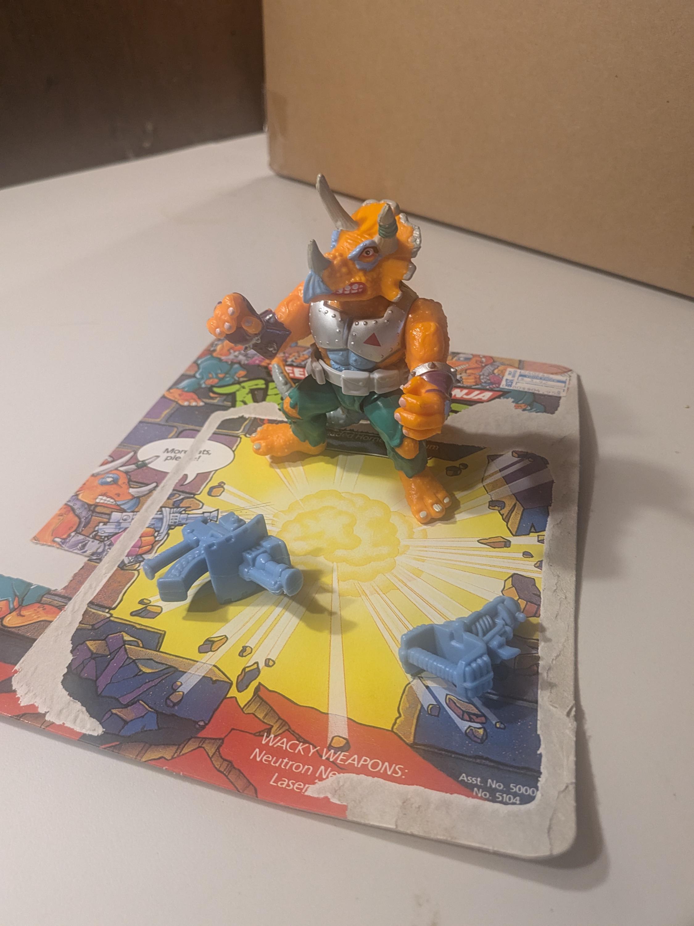 1990 Triceraton Teenage Mutant Ninja Turtles Action Figure Loose