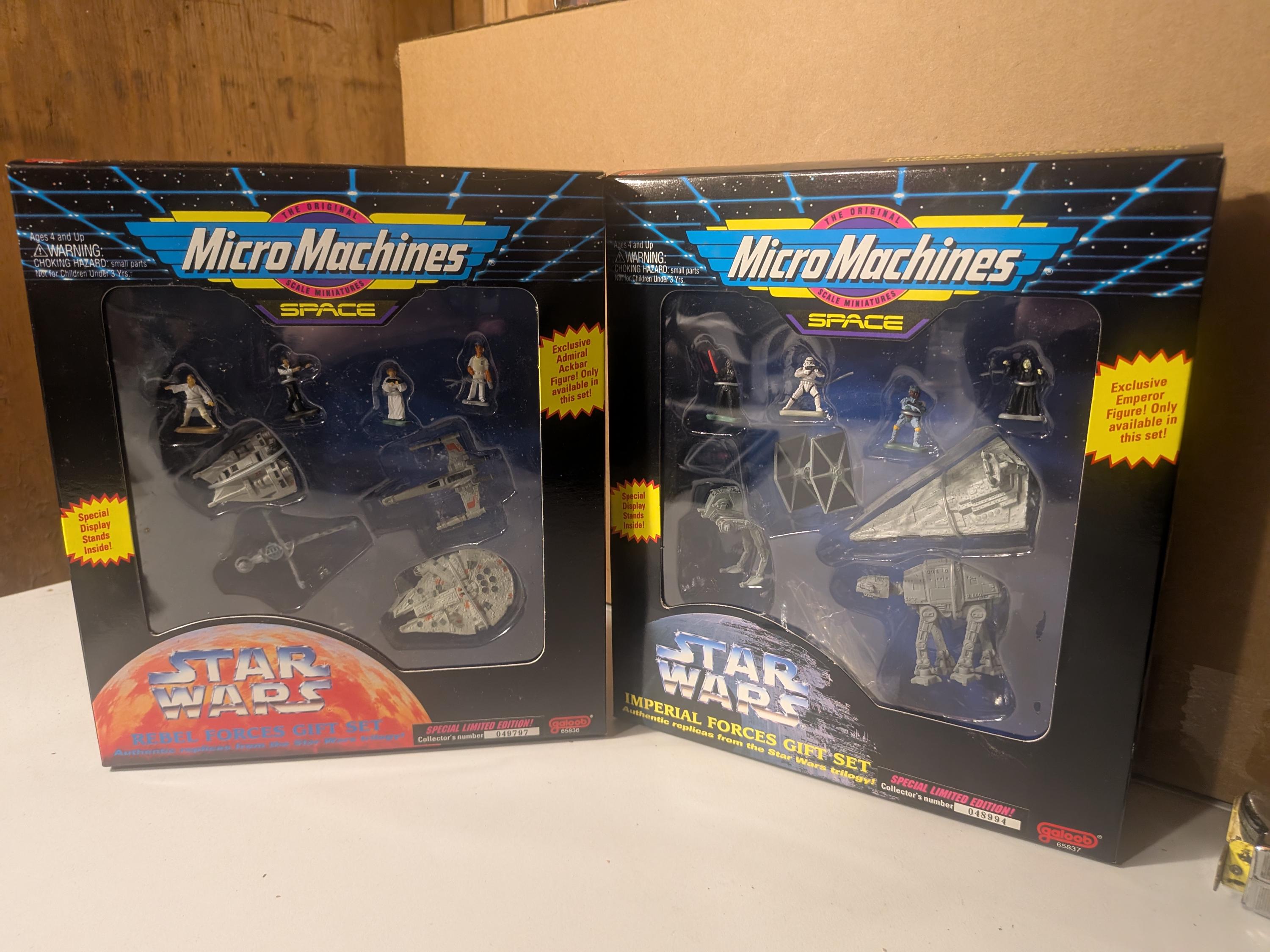 Micro Machines Space Star Wars Imperial and Rebel Forces Gift Sets