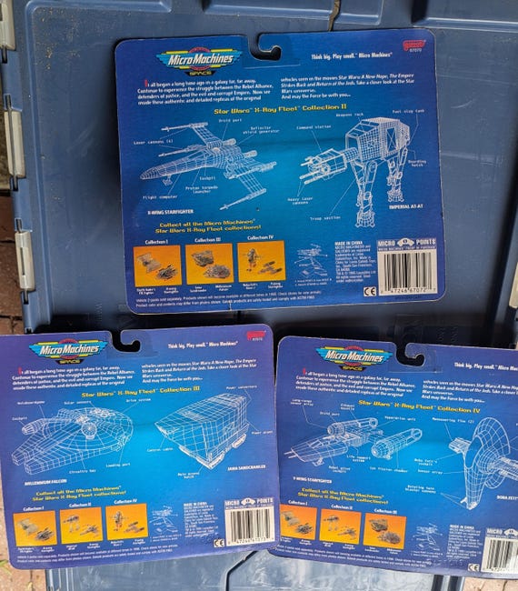 Star Wars Micro Machines X-ray Fleet Collection 1 - 4 Complete NIB