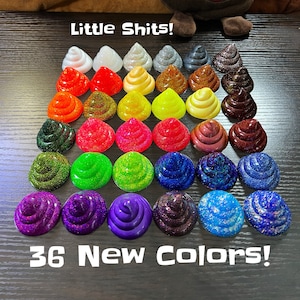 Series 2 little shits/poops desk toy/collectible figure with mini card