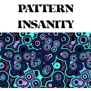 Pattern Insanity Coloring Book, 80 Hypnotic Patterns to Print & Color, Instant Download