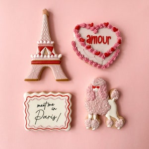 Cuaderno de ejercicios de decoración de galletas Encuéntrame en París