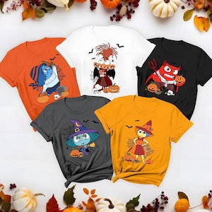 Inside Out 2 Halloween Shirts, Inside Out Characters Shirt, Inside Out Group Matching, Inside Out 2 Family Party, Halloween Costume Shirts