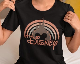 Retro Disney Castle Shirt, Vintage Mickey Shirt, Disney Vacation Shirt, Disneyland Mickey Shirt, Magic Kingdom Shirt, Classic Mickey Tee