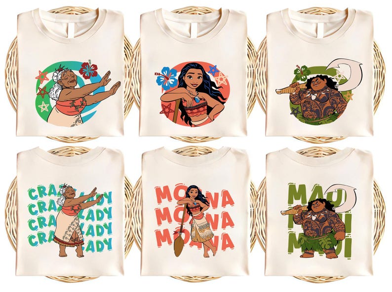 Camiseta de Moana de Disney, camiseta Hei Hei, princesa Disney, camiseta de Moana Pua, camiseta de Maui, camiseta de cumpleaños de Moana, camiseta de vacaciones familiares de Disney imagen 1
