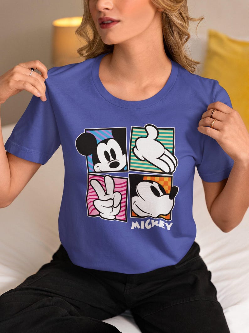 Retro Mickey Mouse Shirt, Vintage Mickey Shirt, Disney Vacation Shirt, Magic Kingdom Shirt, Classic Mickey Tee, Disneyland Mickey Shirt image 3