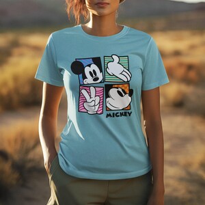 Retro Mickey Mouse Shirt, Vintage Mickey Shirt, Disney Vacation Shirt, Magic Kingdom Shirt, Classic Mickey Tee, Disneyland Mickey Shirt image 9