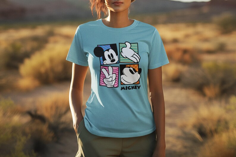 Retro Mickey Mouse Shirt, Vintage Mickey Shirt, Disney Vacation Shirt, Magic Kingdom Shirt, Classic Mickey Tee, Disneyland Mickey Shirt image 9