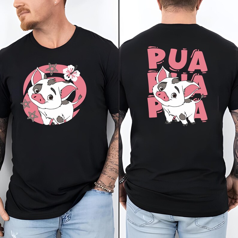 Camiseta de Moana de Disney, camiseta Hei Hei, princesa Disney, camiseta de Moana Pua, camiseta de Maui, camiseta de cumpleaños de Moana, camiseta de vacaciones familiares de Disney imagen 3