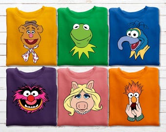 Funny The Muppets Shirt, The Muppets Shirt, Kermit The Frog Shirt, Mrs Piggy Shirt, Fozzie Bear Shirt, Disney Shirt Gift for Men And Women