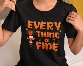 Inside Out Shirt, Everything Is Fine Anxiety Shirt, Inside Out 2 Disney Shirt, Anxiety Shirt, Inside Out New Emotions Shirt, Anxiety Tee