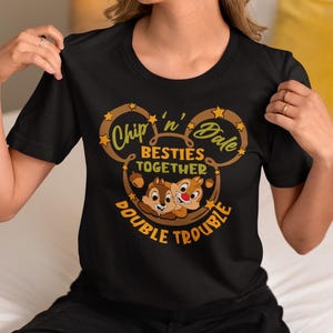 Chip and Dale Shirt, Double Trouble Shirt, Disney Couple Shirts, Disney Family Shirts, Disney Halloween Shirt, Disney Matching Shirt
