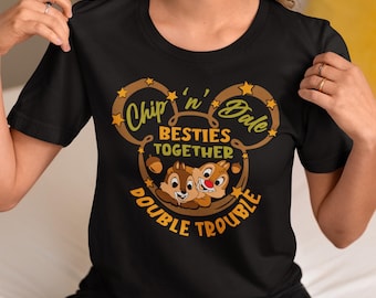 Chip and Dale Shirt, Double Trouble Shirt, Disney Couple Shirts, Disney Family Shirts, Disney Halloween Shirt, Disney Matching Shirt