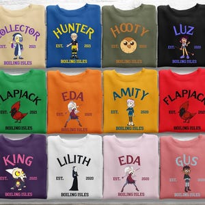 Disney The Owl House Character Shirt, Owl House Hexside Bella Canvas, Disney The Owl House Shirt, Hexside School Of Magic And Demonics