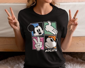 Retro Mickey Mouse Shirt, Vintage Mickey Shirt, Disney Vacation Shirt, Magic Kingdom Shirt, Classic Mickey Tee, Disneyland Mickey Shirt