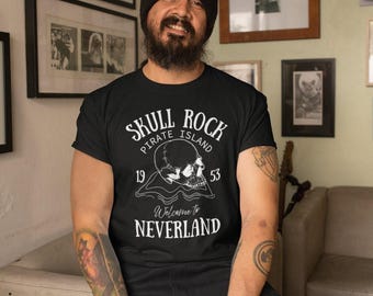 Disney Neverland Shirt,  Neverland Map Shirt, Peter Pan Shirt, Tinker Bell Shirt, Darling Flight Neverland Shirt