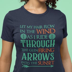Brave Shirts, Let My Hair Flow in the Wind Shirts, Merida Shirts, Disney Shirts, Disney Family Shirts, Disney World Shirts, Disneyland Shirt