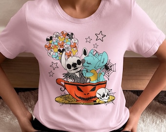 Nightmare Before Stitch Shirt, Stitch Halloween Shirt, Disney Halloween Shirt, Halloween Shirt, Disneyland Family Trip, Spooky Season