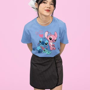Stitch and Angel Valentine's Day Shirt, Disney Valentine's Day Shirt, Lilo and Stitch Shirt, Disney Shirt, Stitch Shirt, Stitch and Angel image 4