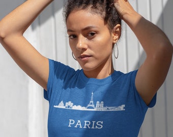 PARIS T-Shirt | France | Vacation | Holiday | Gifts for Travelers | Souvenir | Men | Women | Skyline | Eiffel Tower